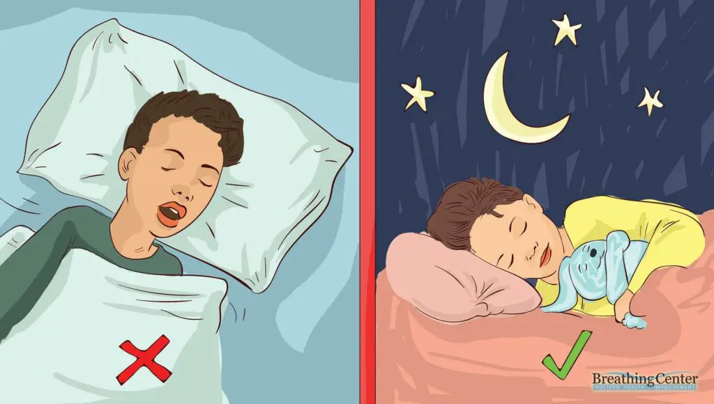 Make sure your child always breathes through his or her nose