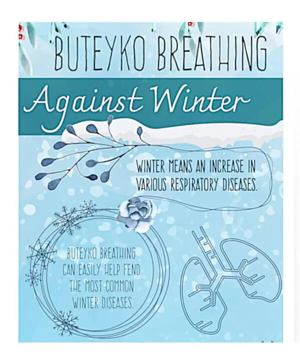 Buteyko Breathing winter respiratory health poster
