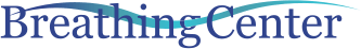 Breathing Center logo with stylized blue wave